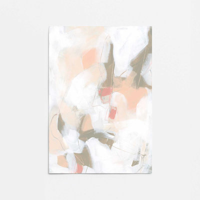 Hush Pink Abstract I Print dans un cadre