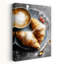 Morning Croissants And Coffee, art mural rustique contemporain-129144021