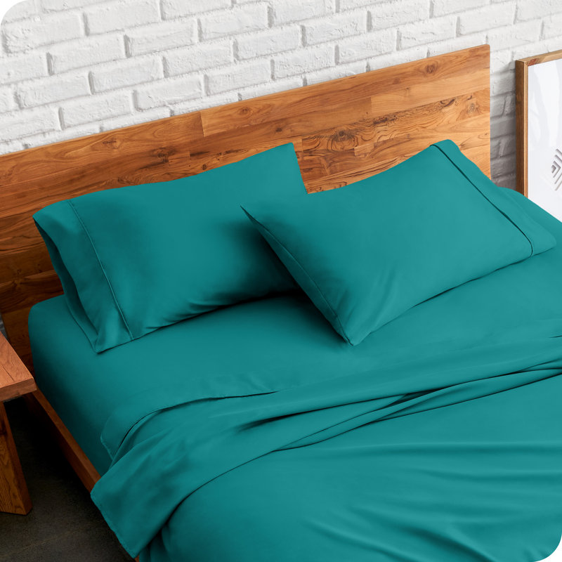 Soft Microfiber Pillowcase Set, Emerald, 2 Standard Pillowcases