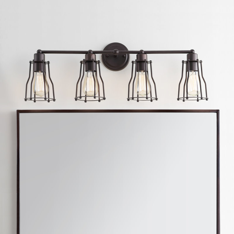 Gillam Metal Vanity Light, Oil Rubbed Bronze, 4