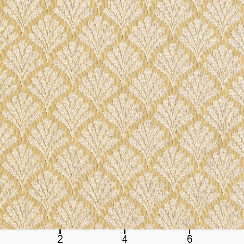 Tissu à motif de ventilateur, Or