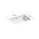 Kathryn® Vitreous China Rectangular Undermount Bathroom Sink with Overflow