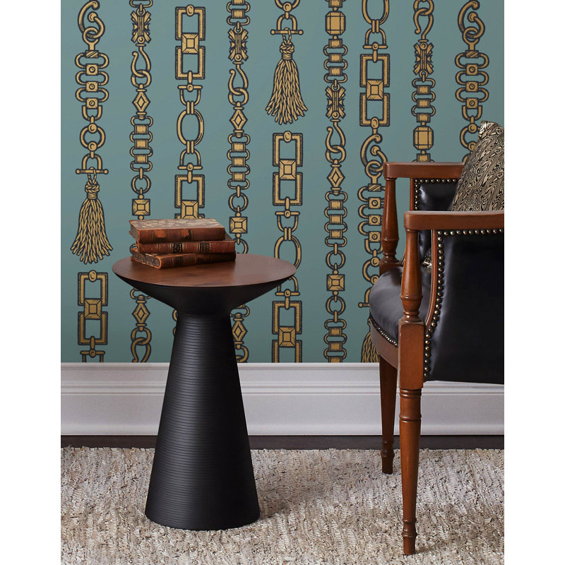 Connections Wallpaper | Butterscotch / Traditional / Roll - 27" x 30', Sky