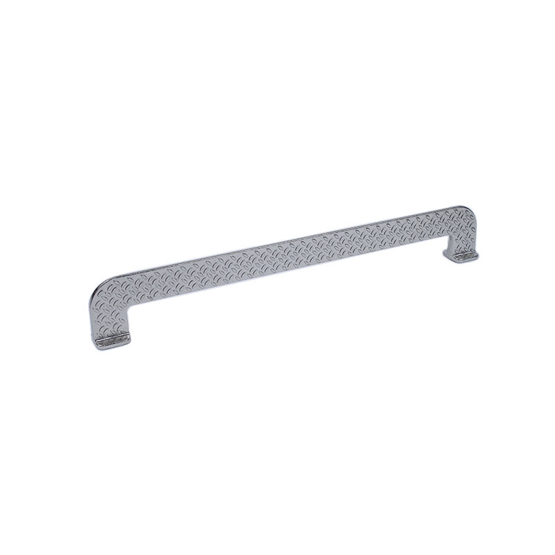 Poignée barre 10 1/16 po Diamond Plate, Nickel vieilli brillant
