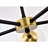 Caseville 5 - Light Glass Dimmable Sputnik Modern Linear Chandelier