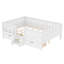 Double avec tablettes et tiroirs de rangement intégrés, conception d'escalier de sécurité et rails de sécurité de haute qualité, blanc-816821097-816821098