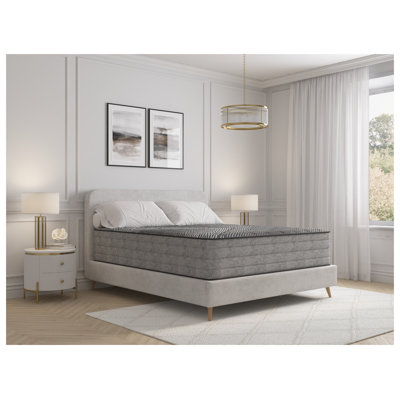 14" Pure Ice Lux Firm Quilted Twin XL Mattress with Copper-Infused Foam and Edge Support, Made in USA
