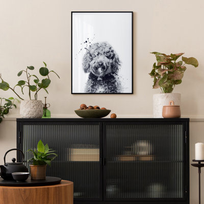 Labradoodle - cadre photo, impression sur verre
