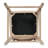 Alden 26.46" Seat Height Modern Wabi-Sabi Rubber Wood Counter Stools with Upholstered Backrest-124216043