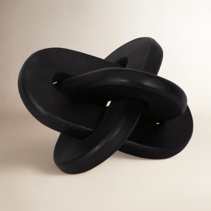 Figurine Medich, H 10 po x l 10 po x P 10 po, Noir