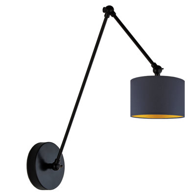 TESNUS GOLD Swing Arm Sconce