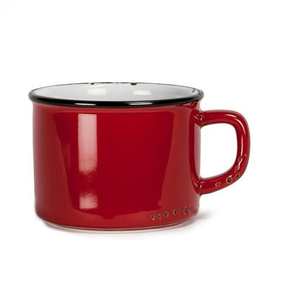 Enamel Look Cappuccino Cup