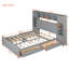 Lit en bois avec tablettes et prises Allinone-1372137525