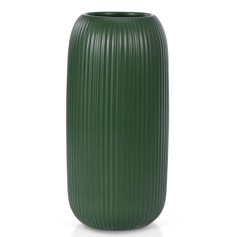 Vase en céramique 8 po, Vert