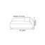 Chaise longue minimaliste en tissu noir-96947182