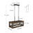 Aziz 3-Light Kitchen Island Brown Pendant Light