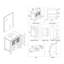 Ensemble de meuble-lavabo de salle de bain simple avec miroir 42 po Mance-24551103