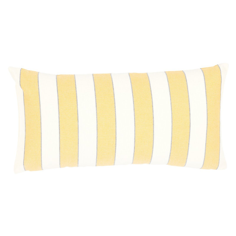 Blumont Indoor/Outdoor Lumbar Pillow, Yellow/White