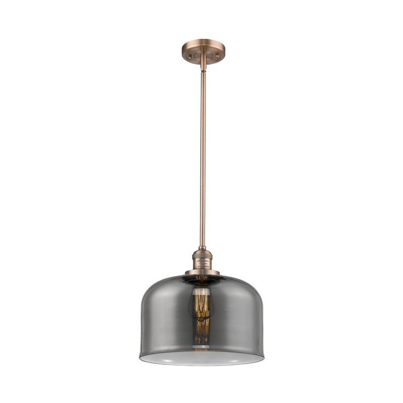 Plemmons 1 - Light Single Pendant, Oil Rubbed Bronze, Smoked