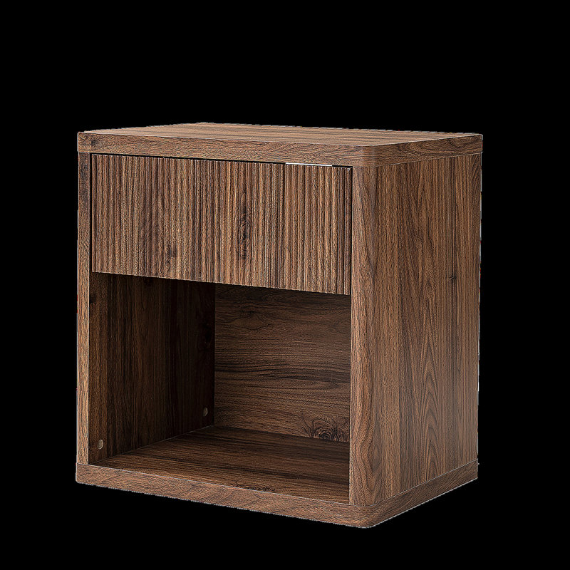 Table de chevet avec rangement et tiroir
