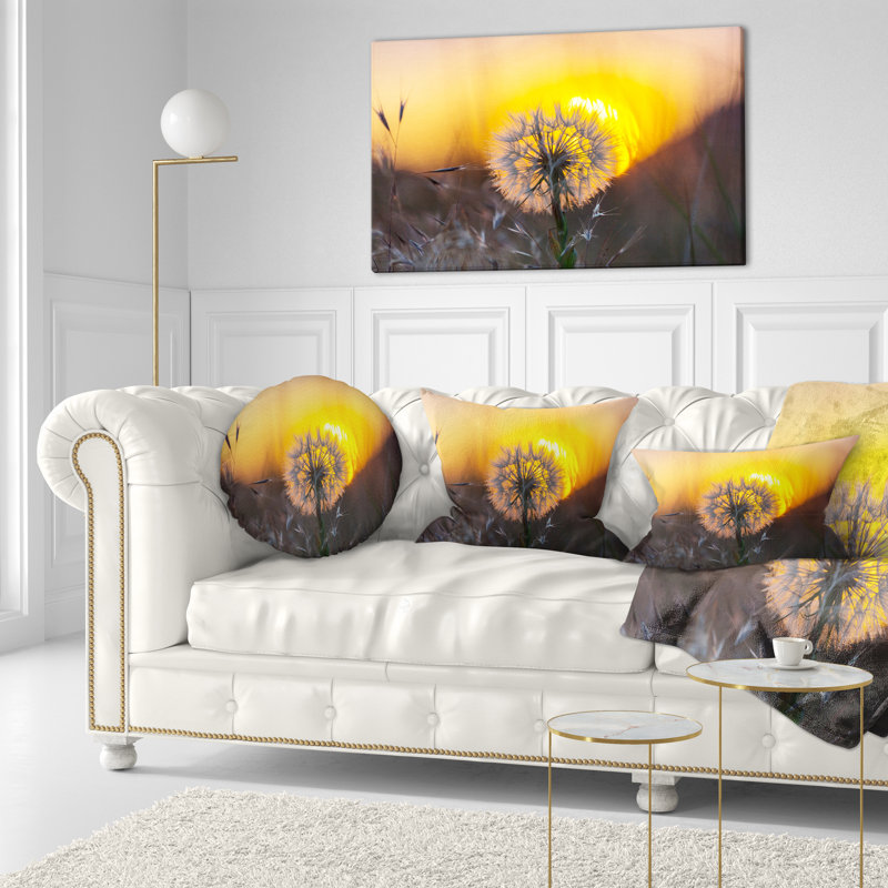 Coussin lombaire floral