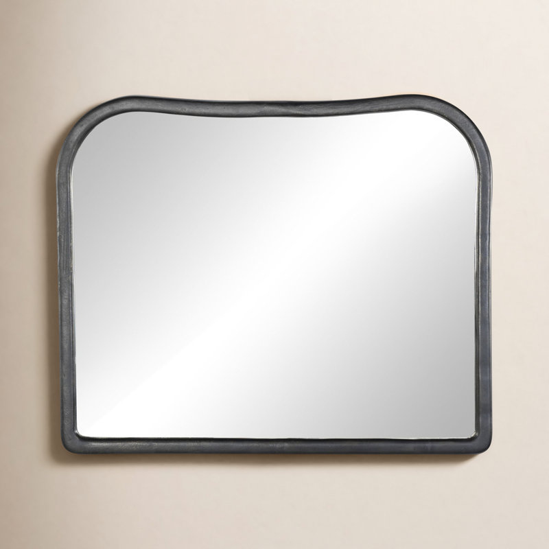 Patz Mantel Mirror, Black Antique