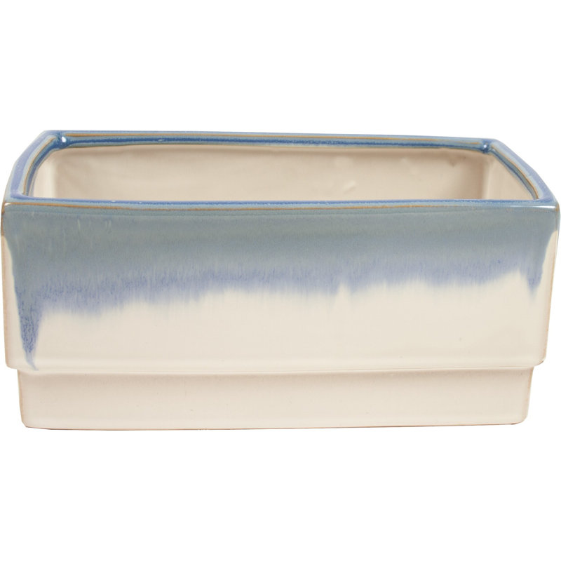 Canalou Ceramic Pot Planter, Blue
