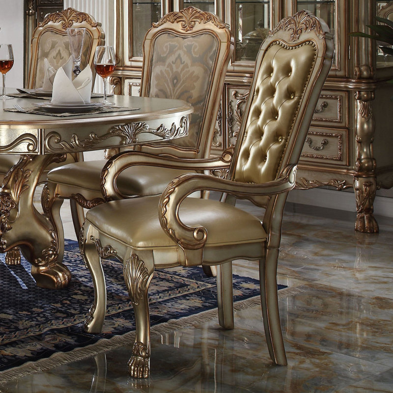 Chaise d'appoint rembourrée (ensemble de 2)