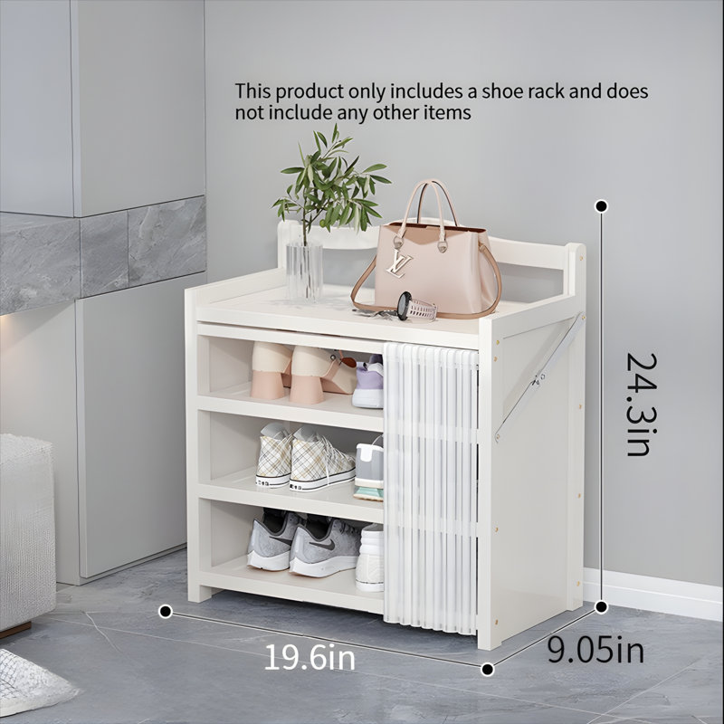 No Need To Install Dust-Proof Cloth Curtain Shoe Rack - Foldable Multi-Layer Shoe Cabinet, Household Storage Artifact, Space Saving Storage Rack