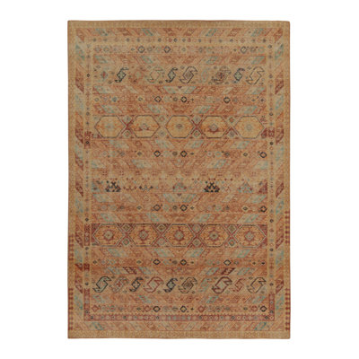 Distressed Homage Handmade Kilim Wool Geometric Area Rug