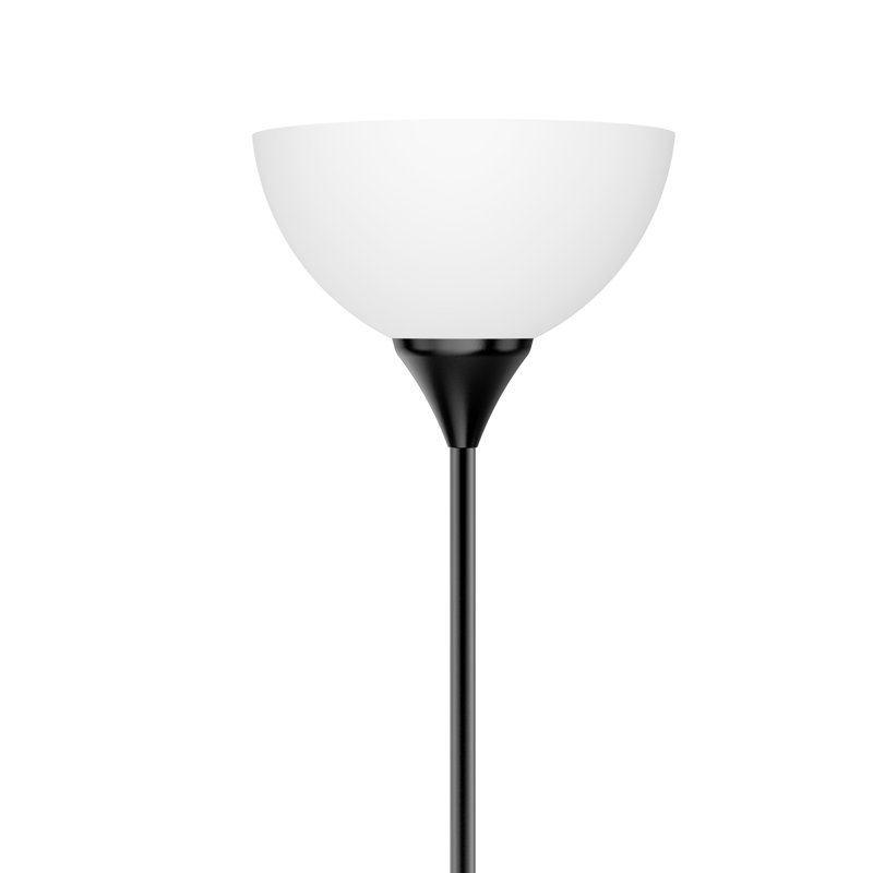 Lampe torchère sur pied 70 po avec télécommande Control et ampoule incluse Control, Noir, noir, noir, noir