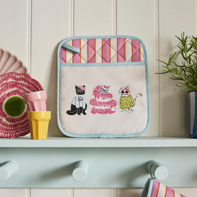 Ulster Weavers Cool Cats 100% Cotton Potholder