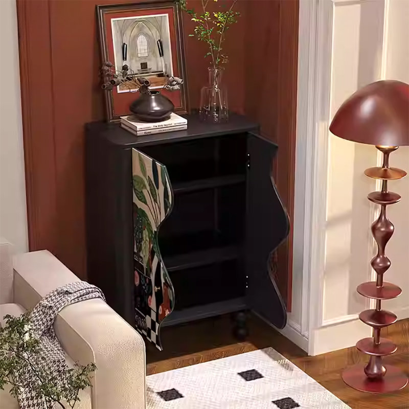 Walnut Wood Storage Cabinet