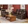 Panorama Leather Swivel Power Recliner