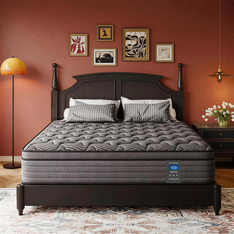 Mattress Hybrid Mattress Eurotop With Gel Open Cell Foam Motion Isolation Individually Wrapped Pocket Coils Pressure Relief Mattress