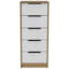 Commode verticale 5 tiroirs Modern White Idée de cadeau