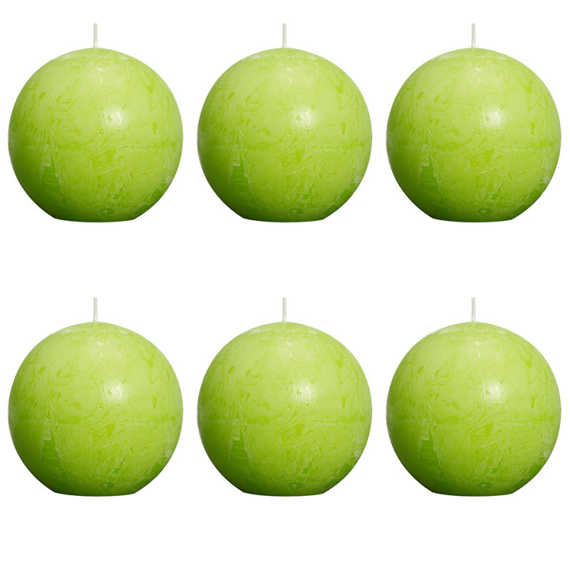 Bolsius Bolsius Rustic Ball Candle 80 mm, Lime