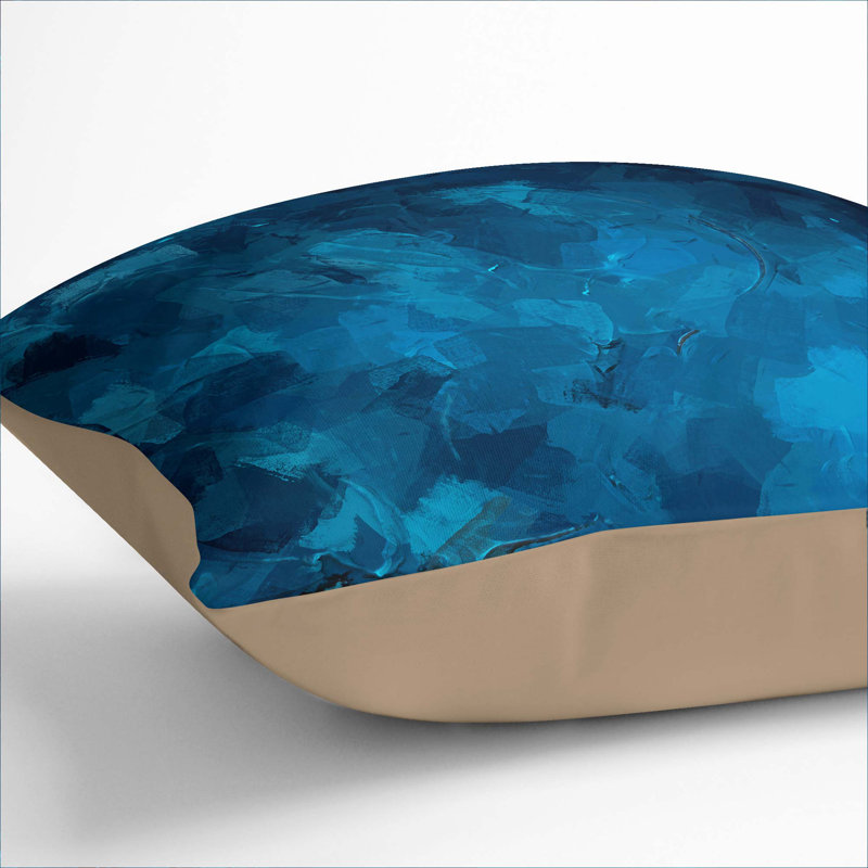 Abstract Square Throw Cushion, Stone, 55cm H x 55cm W x 20cm D