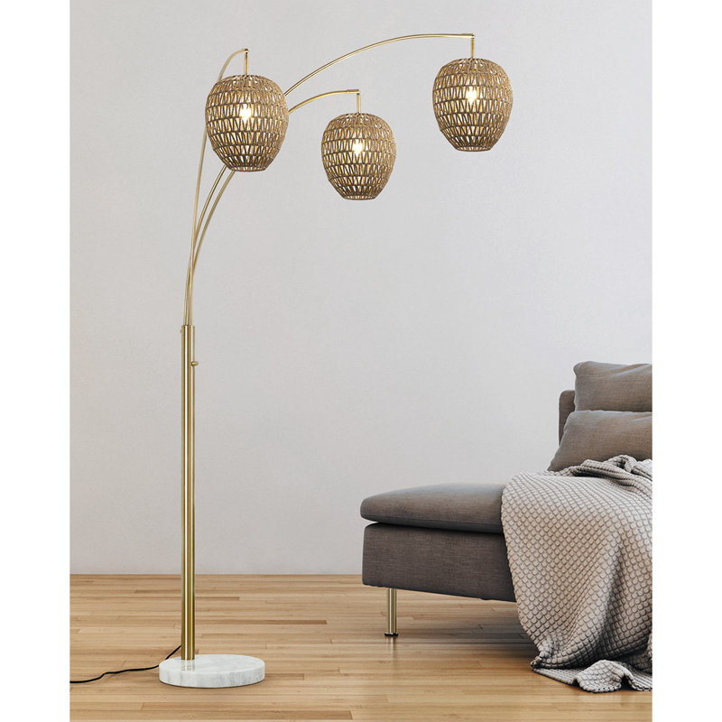 Belmin 83'' Tree Floor Lamp, Brushed Brass