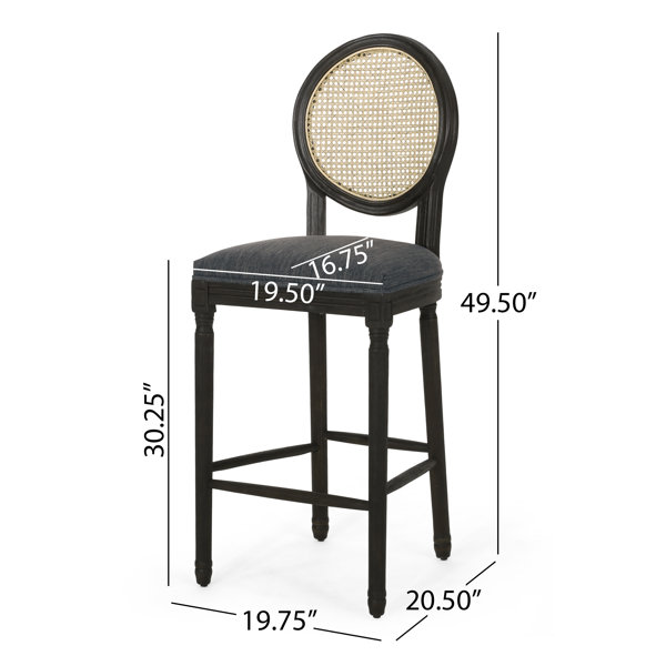 Bayou Breeze Ellar Upholstered 30.25'' Counter Stool & Reviews | Wayfair