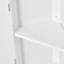 Armoire de salle de bain avec deux portes et tablettes réglables - option de rangement blanc-1831036518