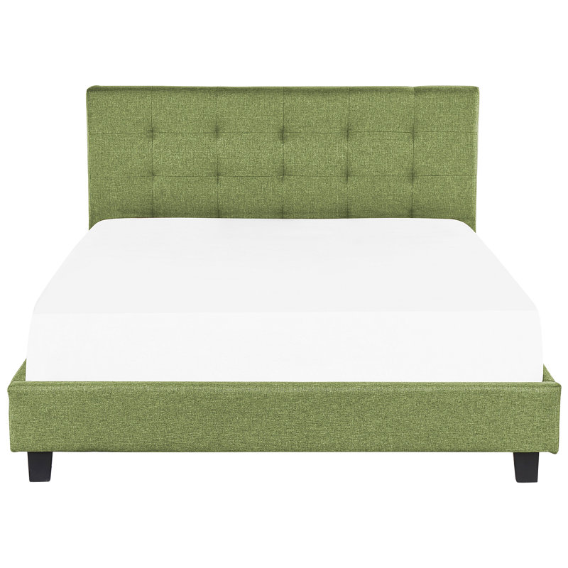 Lundys Upholstered Bed, Green, Super King (6')