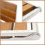 Banc de douche mural en bois pliable