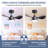 24" Small  Ceiling Fan With Light Remote Control ,Modern Low Profile Black Ceiling Fan, 6-Speeds Quiet Reversible DC Motor  For Bedroom,Kitchen-265956917