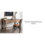 Bureau en bois massif Rihan