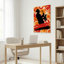 Saxophone Player Silhouette Abstract Art Canvas Wrapped Wall Art Oil Painting Print Set Of 1