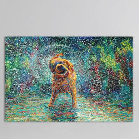 Iris Scott - Shakin 'Jake, reproduction d'art sur toile tendue, H 12 po x l 18 po x P 1,5 po, Toile tendue