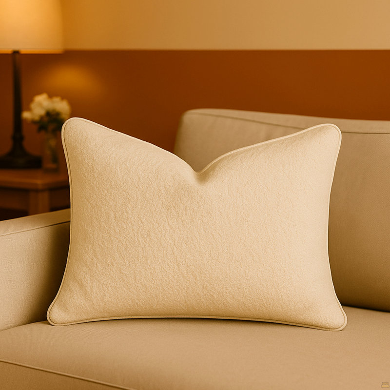 Coussin décoratif - ivoire doux pour un intérieur propre et minimaliste, Simple