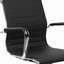 Fauteuil de direction moderne à dossier moyen, noir