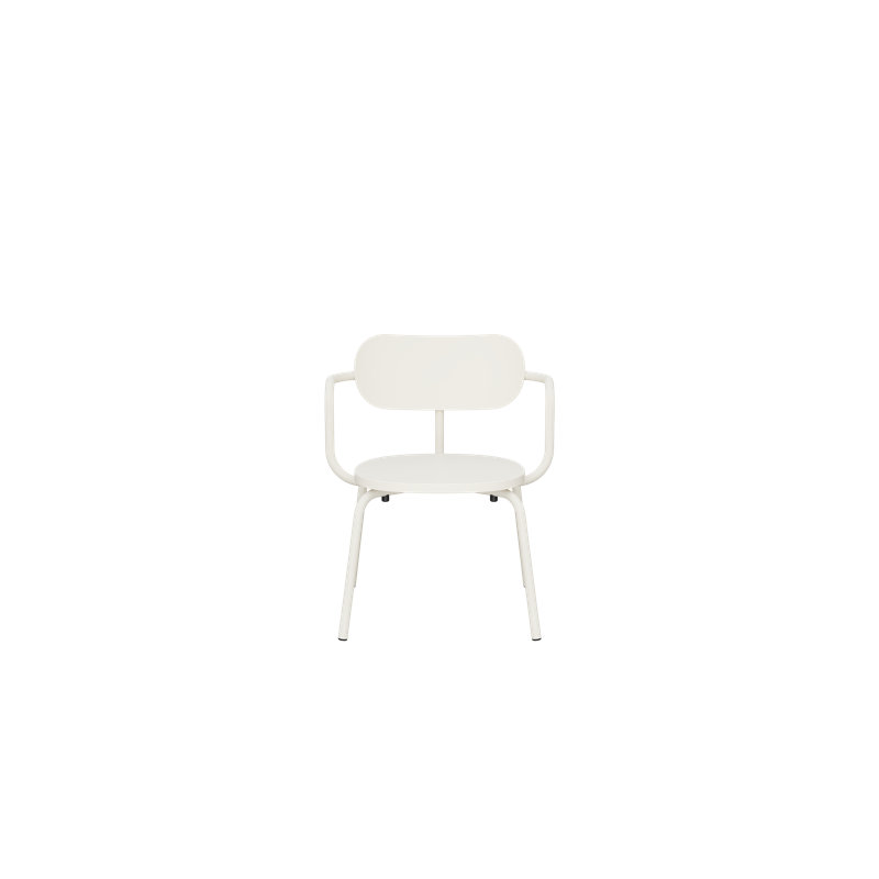 Khylia 21.2'' H Metal Armchair, Pure White
